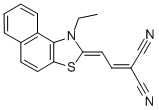 MALONONITRILE, [2-(1-ETHYLNAPHTHO[1,2-D]THIAZOLIN-2-YLIDENE)ETHYLIDENE]- CAS#: 88894-02-4