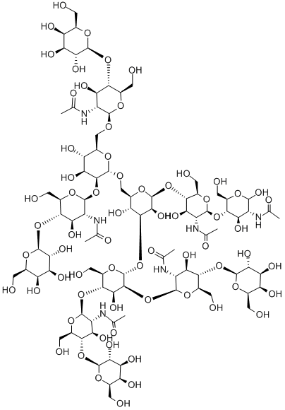 MANNOTRIOSE-DI-(N-ACETYL-D-GLUCOSAMINE), TETRAKIS(GALACTOSYL-N-ACETYL-D-GLUCOSAMINYL) CAS#: 82867-74-1