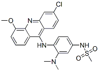 Methanesulfonamide, N-(4-((3-chloro-5-methoxy-9-acridinyl)amino)-3-(di methylamino)phenyl)- CAS#: 88914-40-3