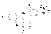 Methanesulfonamide, N-(4-((3-chloro-5-methyl-9-acridinyl)amino)-3-(dim ethylamino)phenyl)- CAS#: 88914-39-0