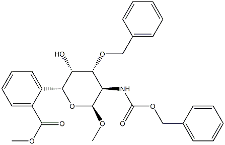 Methyl2-deoxy-2-[[(phenylmethoxy)carbonyl]amino]-3-O-(phenylmethyl)-alpha-D-glucopyranoside6-benzoate CAS#: 87907-36-6