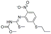 [(Methylthio)[[2-nitro-5-(propylthio)phenyl]imino]methyl]carbamic acid methyl ester CAS#: 88255-00-9