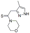 Morpholine, 4-[2-(4-methyl-1H-pyrazol-3-yl)-1-thioxoethyl]- (9CI) CAS#: 806637-95-6