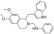 N-[[1-(1H-indol-3-ylmethyl)-6,7-dimethoxy-3,4-dihydro-1H-isoquinolin-2 -yl]methyl]aniline CAS#: 84218-36-0