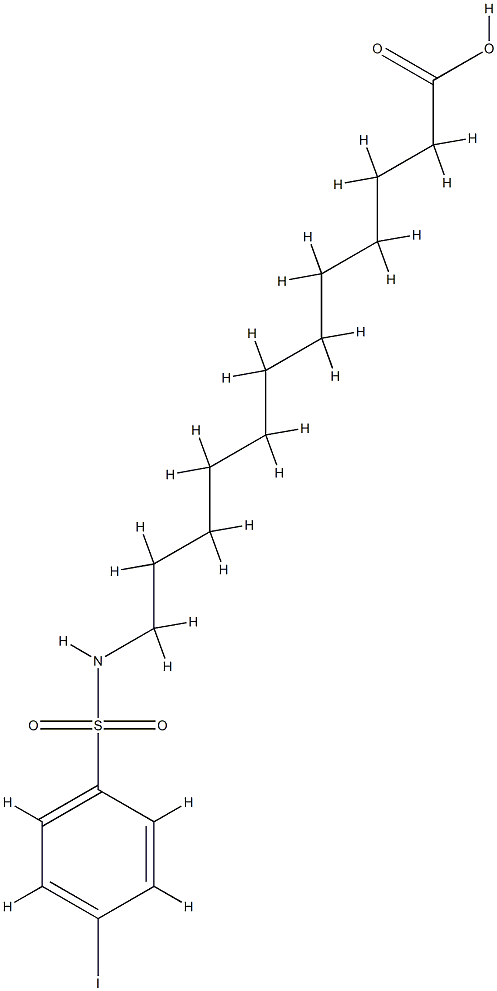 N-12-(para-Iodophenylsulfonamide)dodecanoic acid CAS#: 83487-87-0