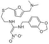 N-(1,3-benzodioxol-5-ylmethyl)-N'-[2-[[5-[(dimethylamino)methyl]furfuryl]thio]ethyl]-2-nitrovinylidenediamine CAS#: 84845-75-0