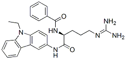 N-[(1S)-4-(diaminomethylideneamino)-1-[(9-ethylcarbazol-3-yl)carbamoyl ]butyl]benzamide CAS#: 82576-33-8