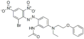 N-[2-[(2-bromo-4,6-dinitrophenyl)azo]-5-[ethyl(2-phenoxyethyl)amino]phenyl]acetamide CAS#: 84012-50-0