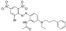 N-[2-[(2-bromo-4,6-dinitrophenyl)azo]-5-[ethyl(3-phenylpropyl)amino]phenyl]acetamide CAS#: 86806-69-1
