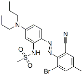 N-[2-[(2-bromo-6-cyano-p-tolyl)azo]-5-(dipropylamino)phenyl]methanesulphonamide CAS#: 83249-54-1