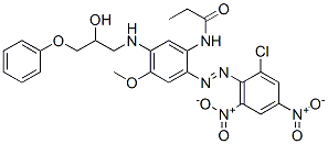 N-[-2-[(2-chloro-4,6-dinitrophenyl)azo]-5-[(2-hydroxy-3-phenoxypropyl)amino]-4-methoxyphenyl]propionamide CAS#: 82689-63-2