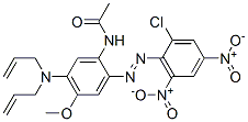 N-[2-[(2-chloro-4,6-dinitrophenyl)azo]-5-(diallylamino)-4-methoxyphenyl]acetamide CAS#: 85508-41-4