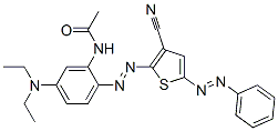 N-[2-[3-Cyano-5-(phenylazo)-2-thienylazo]-5-(diethylamino)phenyl]acetamide CAS#: 83743-04-8