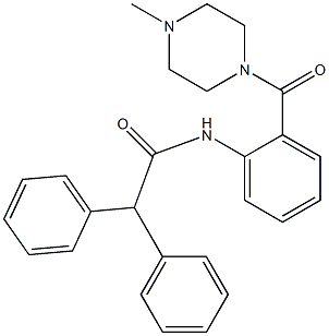 N-{2-[(4-methyl-1-piperazinyl)carbonyl]phenyl}-2,2-diphenylacetamide CAS#: 815622-99-2