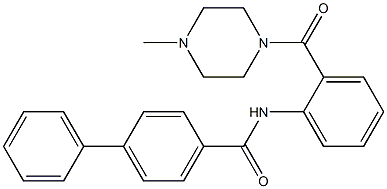 N-{2-[(4-methylpiperazin-1-yl)carbonyl]phenyl}biphenyl-4-carboxamide CAS#: 815622-70-9
