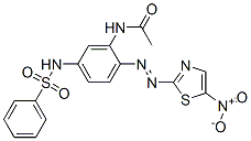 N-[2-[(5-nitrothiazol-2-yl)azo]-5-[(phenylsulphonyl)amino]phenyl]acetamide CAS#: 85508-40-3