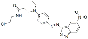 N-(2-chloroethyl)-3-[ethyl[4-[(5-nitro-2,1-benzisothiazol-3-yl)azo]phenyl]amino]propionamide CAS#: 84100-07-2