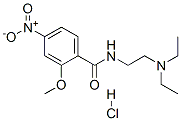 N-[2-(diethylamino)ethyl]-2-methoxy-4-nitrobenzamide monohydrochloride CAS#: 85169-04-6