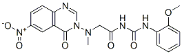 N-[(2-methoxyphenyl)carbamoyl]-2-[(6-nitro-4-oxo-quinazolin-3-yl)methy lamino]acetamide CAS#: 86816-95-7