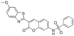 N-[3-(6-methoxy-2-benzothiazolyl)-2-oxo-2H-1-benzopyran-7-yl]benzenesulphonamide CAS#: 84271-53-4