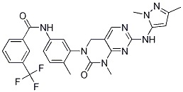 N-(3-(7-(1,3-dimethyl-1H-pyrazol-5-ylamino)-1-methyl-2-oxo-1,2-dihydropyrimido[4,5-d]pyrimidin-3(4H)-yl)-4-methylphenyl)-3-(trifluoromethyl)benzamide CAS#: 839707-37-8