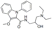 N-[3-(diethylamino)-2-hydroxypropyl]-3-methoxy-1-phenyl-1H-indole-2-carboxamide CAS#: 85793-29-9