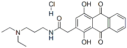 N-(3-diethylaminopropyl)-2-(1,4-dihydroxy-9,10-dioxo-anthracen-2-yl)ac etamide hydrochloride CAS#: 81085-96-3