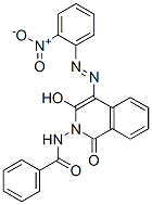 N-[3-hydroxy-4-[(2-nitrophenyl)azo]-1-oxo-2(1H)-isoquinolyl]benzamide CAS#: 85968-49-6