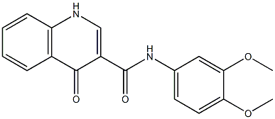 N-(3,4-dimethoxyphenyl)-4-oxo-1,4-dihydroquinoline-3-carboxamide CAS#: 86540-25-2