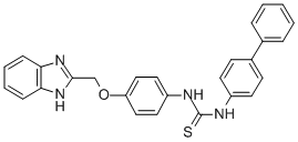 N-(4-(1H-Benzimidazol-2-ylmethoxy)phenyl)-N'-(1,1'-biphenylyl)thiourea CAS#: 84494-47-3