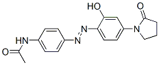 N-[4-[[2-hydroxy-4-(2-oxo-1-pyrrolidinyl)phenyl]azo]phenyl]acetamide CAS#: 85223-04-7