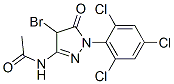 N-[4-Bromo-5-oxo-1-(2,4,6-trichlorophenyl)-2-pyrazolin-3-yl]acetamide CAS#: 85141-35-1