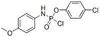 N-(4-Methoxyphenyl)amidochloridophosphoric acid 4-chlorophenyl ester CAS#: 81087-19-6