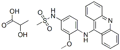 N-[4-(acridin-9-ylamino)-3-methoxy-phenyl]methanesulfonamide: 2-hydrox ypropanoic acid CAS#: 80277-11-8