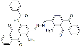 N-[4-amino-3-[[[(1-amino-9,10-dihydro-9,10-dioxo-2-anthryl)methylene]hydrazono]methyl]-9,10-dihydro-9,10-dioxo-1-anthryl]benzamide CAS#: 83721-63-5