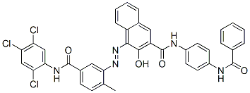 N-[4-(benzoylamino)phenyl]-3-hydroxy-4-[[2-methyl-5-[[(2,4,5-trichlorophenyl)amino]carbonyl]phenyl]azo]naphthalene-2-carboxamide CAS#: 85851-58-7