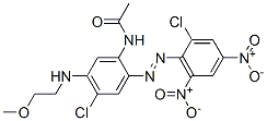 N-[4-chloro-2-[(2-chloro-4,6-dinitrophenyl)azo]-5-[(2-methoxyethyl)amino]phenyl]acetamide CAS#: 82457-20-3