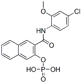 N-(4-chloro-2-methoxyphenyl)-3-(phosphonooxy)naphthalene-2-carboxamide CAS#: 84522-16-7