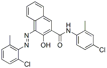 N-(4-chloro-2-methylphenyl)-4-[(2-chloro-6-methylphenyl)azo]-3-hydroxynaphthalene-2-carboxamide CAS#: 83682-25-1
