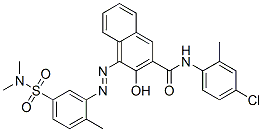 N-(4-chloro-2-methylphenyl)-4-[[5-[(dimethylamino)sulphonyl]-2-methylphenyl]azo]-3-hydroxynaphthalene-2-carboxamide CAS#: 83682-26-2