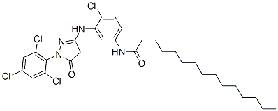 N-[4-chloro-3-[[4,5-dihydro-5-oxo-1-(2,4,6-trichlorophenyl)-1H-pyrazol-3-yl]amino]phenyl]pentadecanamide CAS#: 85204-35-9