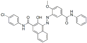 N-(4-chloro-phenyl)-3-hydroxy-4-[[2-methoxy-5-[(phenylamino)carbonyl]phenyl]azo]-2-Naphthalenecarboxamide CAS#: 83588-56-1