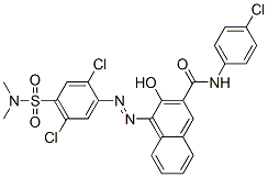 N-(4-chlorphenyl)-4-[[2,5-dichloro-4-[(dimethylamino) sulfonyl] phenyl]azo]-3-hydroxy-2-Naphthalenecarboxamide CAS#: 85776-14-3