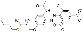 N-[5-[(2-butoxy-2-hydroxyethyl)amino]-2-[(2-chloro-4,6-dinitrophenyl)azo]-4-methoxyphenyl]acetamide CAS#: 85409-73-0