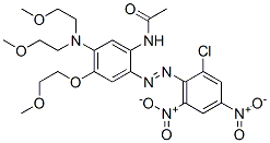 N-[5-[bis(2-methoxyethyl)amino]-2-[(2-chloro-4,6-dinitrophenyl)azo]-4-(2-methoxyethoxy)phenyl]acetamide CAS#: 80462-92-6