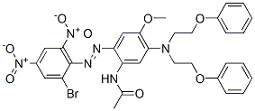 N-[5-[bis(2-phenoxyethyl)amino]-2-[(2-bromo-4,6-dinitrophenyl)azo]-4-methoxyphenyl]acetamide CAS#: 84000-64-6