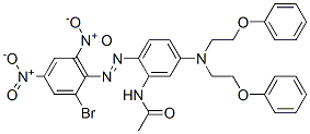 N-[5-[bis(2-phenoxyethyl)amino]-2-[(2-bromo-4,6-dinitrophenyl)azo]phenyl]acetamide CAS#: 84000-65-7
