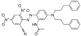 N-[5-[bis(3-phenylpropyl)amino]-2-[(2-cyano-4,6-dinitrophenyl)azo]phenyl]acetamide CAS#: 84560-14-5