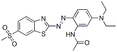 N-[5-(diethylamino)-2-[[6-(methylsulphonyl)-2-benzothiazolyl]azo]phenyl]acetamide CAS#: 84100-08-3