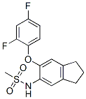 N-(6-(2,4-difluorophenoxy)indan-5-yl)methanesulfonamide CAS#: 81614-86-0